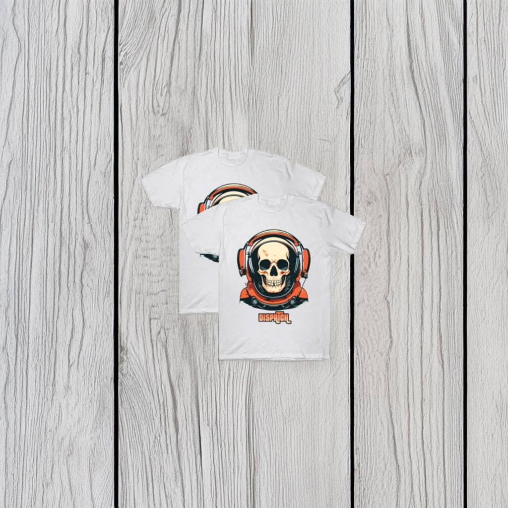 Dispatch Game Skull Headset Graphic T-Shirt
